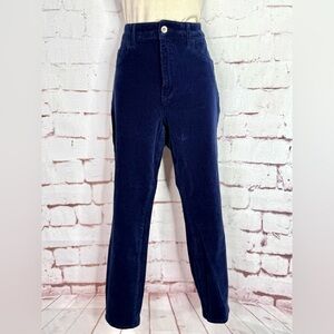 ANTHROPOLOGIE PILCRO Plus Size 32 High Rise Skinny Navy Corduroy 35” Waist Jeans
